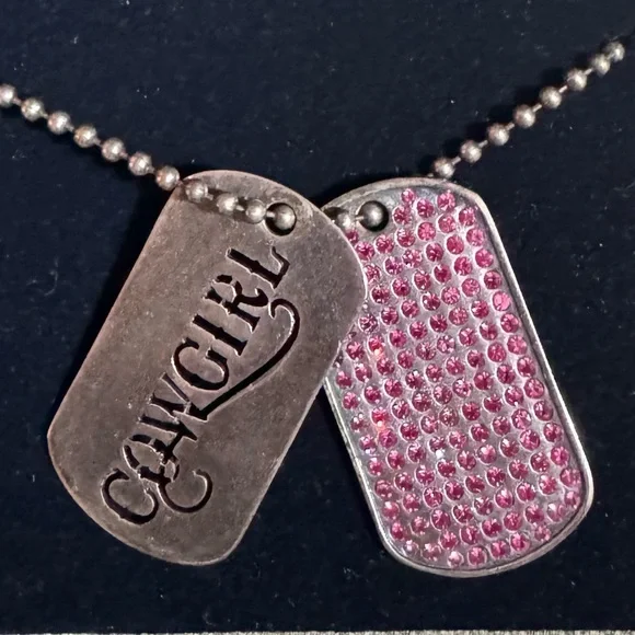 Montana Silversmiths Pink and Silver Cowgirl Tags - Picture 5 of 7